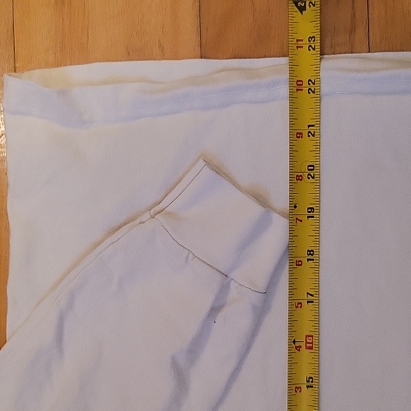 Los Angeles Apparel cream turtleneck baggy crop top M /L unisex - Picture 2 of 6